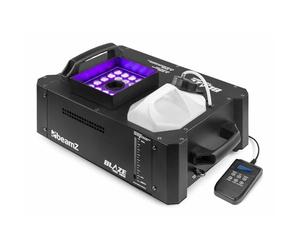 BeamZ BLAZE1800 Machine à Fumée Verticale et Horizontale RGBA - 1800 Watts, 24 LEDs de 4W, Réservoir 2,8L avec Indicateur, Modes DMX ou Autonome, Idéale pour Créer Vos Soirées DJ ou Concerts