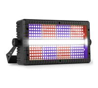 BeamZ BS336 Stroboscope LED SMD RGBW - Combo Strobe et Éclairage d'ambiance, Blinder, Wash, 12 Segments Contrôlables, DMX, Modes Auto, Alimentation Daisy Chain, Idéal pour les Spectacles et Scènes