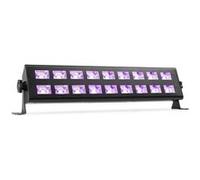 BeamZ BUV 293 Barre LED UV - 2x 9 LED UV, Puissance 3 Watts chacune, Faible Consommation, Bouton ON/OFF, Très Légère, Facile à Transporter, Idéale pour les Soirées à Thème et les DJs