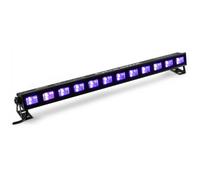 BeamZ Barre LED UV BUV123-12 LED UV, Puissance 3 Watts, Consommation 30W, Très Légère, Facile à Transporter, Idéale pour les Soirées à Thème