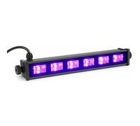 BeamZ Barre LED UV BUV63-6 LED UV, Puissance 3 Watts chacune, Consommation 20W, Très Légère, Facile à Transporter, Idéale pour les Soirées à Thème