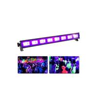 BeamZ BUV93 - Barre LEDs 8 LED UV, Puissance 3 Watts par LED Noir G