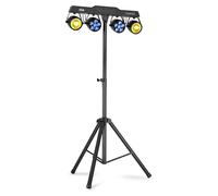 BeamZ CLS Neso9 Party Bar Jeu de Lumière DJ avec 2 PAR RGBW, 2 Jelly Moon, Télécommande et Pied