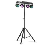 BeamZ CLS Orcus Party Bar Jeu de Lumière DJ avec Télécommande, 2 PAR RGBW, 2 Derby et Pied