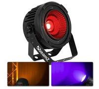 Beamz COB50 Éclairage de soirée DJ - Projecteur lumiere LED - effet stroboscope - 9 canaux DMX - noir Noir G