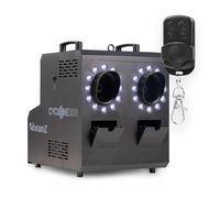BeamZ Cyclone200 Machine à Fumée et à Bulles 2-en-1 avec 24 LEDs RGBW, Effets Lumineux et Atmosphériques Spectaculaires, Compacte et Portable, Idéale pour Soirées, DJ Sets, Clubs et Mariages