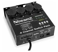 BeamZ Lighting Contrôleur DMX DMX004DII – 16 programmes intégrés, vitesse de poursuite réglable, noir