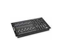 BeamZ Lighting Contrôleur DMX DMX-024PRO 24 canaux, 48 programmes, microphone intégré Noir