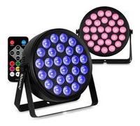 BeamZ FlatPAR LED - Pack de 2 - BCC240 RGBW 27x 4W Extra-Plats - Télécommande