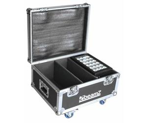 BeamZ Flightcase FL2 - Flightcase pour 2 BeamZ Star-Color, Robuste et Pratique, avec roulettes et Poignées, Idéal pour DJ Mobiles