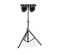 BeamZ Fuze TwinBar - Pack 2 Lyres LED 75 W RGBW sur Barre avec Pied inclus | Éclairage scénique pro, pose au sol ou sur pied, DMX/Auto/Musical | Effets Beam & Wash