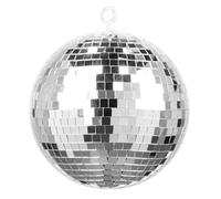 BeamZ Fuzzix Boule à Facettes 20 CM, Disco Ball, DJ Light Effect, Boule Discothèque, Sphère en PVC, Boule Décoration Miroir, Eclairage Argenté, Sphère Club