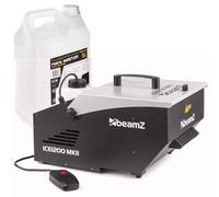 BeamZ ICE1200 MKII - Machine à Fumée Lourde 1200 W | Effet Nuage au Sol Professionnel | Fumée Froide & Densité Réglable + 5 L de Liquide Inclus