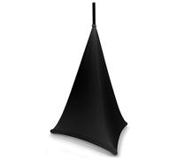 BeamZ LSS07B Housse pour pied d’enceinte, Tissu Noir extensible dans les 4 sens pour ajustement, 70 cm de haut, Look soigné et professionnel