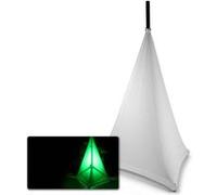 Beamz Housse en lycra LSS12B pour pieds d'enceinte 120 cm Blanc, extensible dans 4 directions