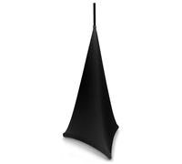 BeamZ LSS12B - Housse pour pied d’enceinte, tissu extensible, 120 cm - Noir