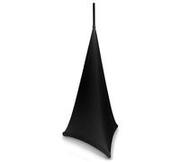 BeamZ LSS12B Housse pour Pied d'Enceinte, Tissu Noir Extensible dans les 4 Sens pour Ajustement, 120cm de Haut, Look soigné et Professionnel