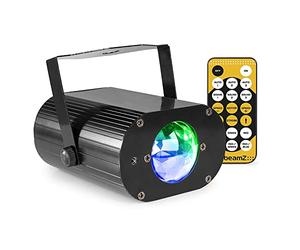 Beamz LWE20 - Lumière Disco LED Multicolore avec Effet d’Ondulation, Télécommande Inclus, Effet Stroboscopique, Microphone Intégré, Idéale pour Animer vos Soirées Entre Amis ou pour Offrir