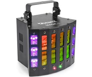 BeamZ Magic2 Derby avec Laser RG et strobe, Disco laser projector & stroboscope, Noir, LED, 9 lampe(s), 3 W, Bleu, Vert, Rose