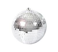 BeamZ MB20 - Boule à facettes 20 cm, sphère en PVC avec éclairage argenté et installation facile