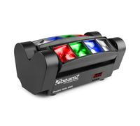 Beamz MHL820 Double Helix - 8 x LED CREE-RGBW, 3 Watts par LED, modes DMX et stand alone, Shows préprogrammés, Tilt : 135°, idéal pour les théâtres, scène et boîtes de nuit