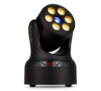 BeamZ NOVA68G-BK Lyre Wash & Gobo LED RGBW, 30W Centrale + 6x8W, DMX, Automatique & Musical, Compacte, Puissante et Idéale DJ, Clubs, Événements Scéniques