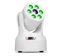 BeamZ NOVA68G-WH Lyre Wash & Gobo LED RGBW, 30W Spot + 6 × 8W, contrôle DMX & Mode Auto/musical, Blanche