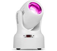 BeamZ NOVA80B-WH - Lyre LED Beam blanche 80 W avec prisme rotatif, 7 gobos et 7 couleurs - Éclairage professionnel pour DJ, mariage, scène et clubs