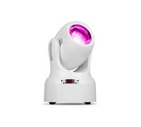 BeamZ NOVA80B-WH - Lyre LED Beam blanche 80 W avec prisme rotatif, 7 gobos et 7 couleurs - Éclairage professionnel pour DJ, mariage, scène et clubs
