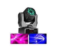 Beamz Panther 80 Lyre LED - 6x LED 12 Watts RGBW CREE, Mode DMX ou Stand Alone, Gestion Audio ou Auto, Fonction Maitre/Esclave, Shows Préprogrammés, Idéal DJ, Concert, Boite de Nuit
