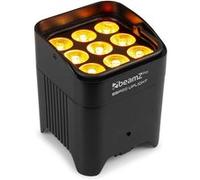 BeamZ Pro BBP59 - Projecteur d'ambiance avec Batterie Remplaçable - IP65 - 9 x 12 W Noir
