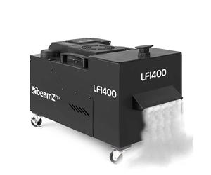 BeamZ Pro LF1400 Machine à Fumée Lourde 1400W avec Technologie Ultrasons, DMX, Réservoir 1,2 Litre, Télécommande sans Fil, sur roulettes, Idéal pour Mariages, Événements et Présentations