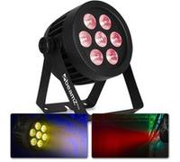 BeamZ Professional BWA530 - Projecteur PAR CAN IP65, 7x LED RGBW avec Boitier Étanche - Aluminium Noir
