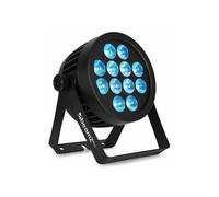 Beamz Professional BWA532 Projecteur PAR CAN IP65-12x LED RGBW, 12W par LED, Aluminium, Boitier Étanche, Utilisation Intérieure ou Extérieure, Parfait pour Éclairage de Grande Salle ou Architecture
