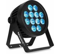 Beamz Professional BWA532 Projecteur PAR CAN IP65-12x LED RGBW, 12W par LED, Aluminium, Boitier Étanche, Utilisation Intérieure ou Extérieure, Parfait pour Éclairage de Grande Salle ou Architecture