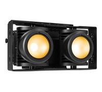 BeamZ Professional SB220IP Audience Blinder de Scène Étanche IP65 - 2 x 100 Watts, LEDs COB Blanc Chaud et Ambre Noir G