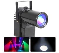 BeamZ Projecteur PS10W RGB 10W – boule à facettes, DMX, shows préprogrammés, support de montage
