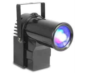 BeamZ PS10W Projecteur Spot RGB - 10 Watts, Projecteur Boule à Facettes, Fonction DMX, Shows Préprogrammés, Mode Auto, Avec Support de Montage