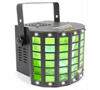 Beamz Radical II Derby Strobe 3 en 1 - Jeu de Lumière avec Laser Noir