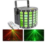 Jeu de lumière LED 3-en-1 BeamZ Radical 2 - Effet Derby, Stroboscope, Laser - Contrôle DMX