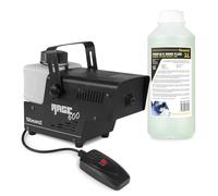 BeamZ Rage 600I Pack Machine à Fumée 600 Watts avec 1L de liquide - Design Unique et Solide, Télécommande Filaire 3m pour Contrôle à Distance, Etrier de Montage, Idéal pour une Soirée de 30 m²
