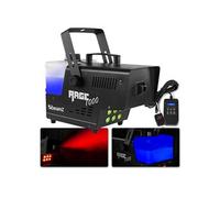 BeamZ Rage 1000LED Machine à Fumée 1000 Watts, LEDs RGB, Réservoir 2 L, Design Unique et Solide, Télécommande sans Fil et Filaire 3m, Etrier de Montage, Idéal pour une Soirée de 70 m²