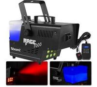 BeamZ Rage 1000LED Machine à Fumée 1000 Watts, LEDs RGB, Réservoir 2 L, Design Unique et Solide, Télécommande sans Fil et Filaire 3m, Etrier de Montage, Idéal pour une Soirée de 70 m²