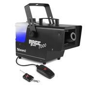 BeamZ RAGE1000SNOW Machine à Neige 1000 Watts, Buse Longue Durée et Design Unique, Télécommande Filaire et sans Fil, Boitier métallique, Etrier de Montage et poignée de Transport, Réservoir 2L