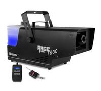 BeamZ RAGE1800SNOW Machine à Neige 1800 Watts, Buse Longue Durée et Design Unique, DMX, Télécommande sans Fil et Programmateur, Boitier Métal, Étrier de Montage et Poignée, Réservoir 3.5L