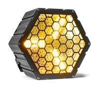 BeamZ RB90 Blinder déco rétro RGB - 3 LEDs COB 30 Watts Blanc Chaud, 72 LEDs RGB, Fonction DMX, 127 Effets avec Vitesse Réglable, Idéal DJ mobiles, Bars, Discothèques, Scènes, Plateaux TV