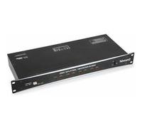 BeamZ Répartiteur DMX - Amplificateur DMX, Booster DMX 8 Sorties, Entrées et Sorties XLR 3 Pôles, Idéal pour Amplifier Le Signal DMX et Limiter Les Problèmes de Bouclages de Masse