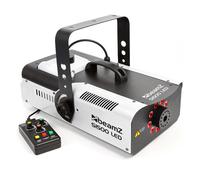 Beamz S1500LED - Machine à Fumée Professionnelle avec 9x LED RBG, 1500W, Réservoir de 2000ml, Idéal pour vos Soirées Gris