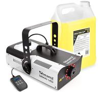 BeamZ S1500LED Machine à Fumée avec Lumière et 5 Litres de Liquide - 1500 Watts, Idéal pour Animer vos Soirées