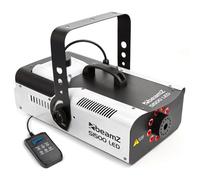 Beamz S1500LED - Machine à Fumée Professionnelle avec 9x LED RBG, 1500W, Réservoir de 2000ml, Idéal pour vos Soirées Gris